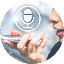 Voice recognition concept 